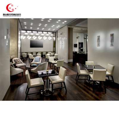 Factory custom dubai commercial durable high end restaurant table and chairs for sale